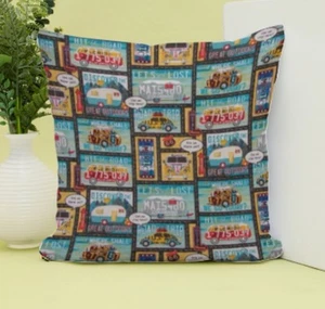 License Plate Throw Pillow Cover 16"x 16" (This is the cover only) - Picture 1 of 3