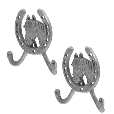  2 Pcs Ganci Appendiabiti Parete Per Attaccapanni Gancio Appendere in Ghisa - Immagine 1 di 4