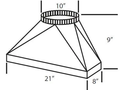 Vent-A-Hood VP566 M1200 стандартный переходник воздуховода - Изображение 1 из 2