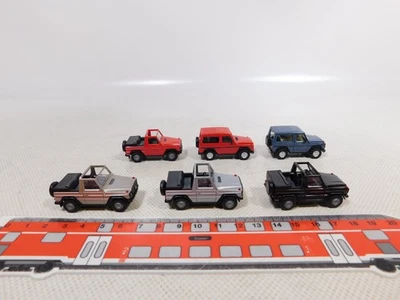 Herpa 1:87 H0 6x Modello Fuoristrada Mercedes MB G-Klasse Molto Buono #EI106-0,5 - Immagine 1 di 4