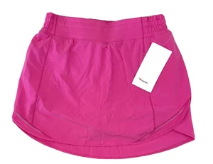 NUEVO CON ETIQUETAS Falda Lululemon Hotty Hot HR Forrada Rosa Talla 4 - Imagen 1 de 4