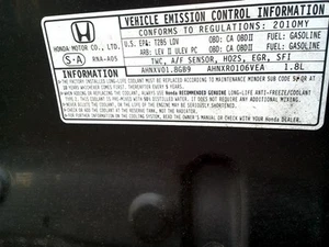 Driver Front Door Switch Driver's Sedan Window Master Fits 06-11 CIVIC 616393 - Picture 1 of 12