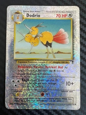 Pokemon TCG Dodrio 41/110 Legendary Collection Reverse Holo Rare DMG - Image 1 of 2