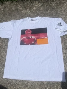 T-shirt vintage Adidas Oliver Kahn calciatore taglia L - Foto 1 di 4