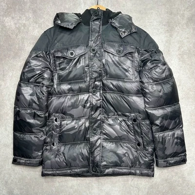 Jaqueta Diesel Puffer Masculina 14/16 Preta Leve Isolada Destacável Com Capuz - Imagem 1 de 4