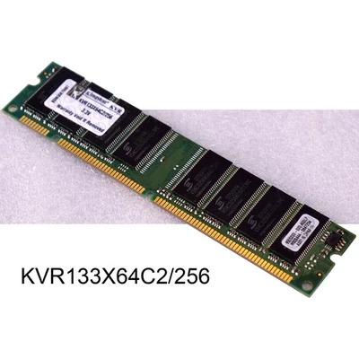 256MB Sdram Sd-Ram PC133 PC 133 Kingston Kvr133x64c2/256 Non Qimonda M1318 - Immagine 1 di 3