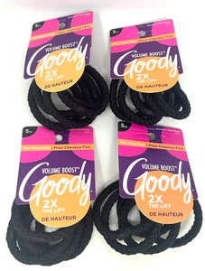 20 Count of Goody Volume Boost Hair Ties For Fine Hair, (Color: Black) - Picture 1 of 2