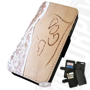 Printed Faux Leather Flip Phone Case For Huawei - God-Heart-Beach - Picture 1 of 5