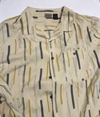 Camisa Axist Seda Años 50 90 Retro Clásica Campamento Rockabilly Hawaiano Bowling Papá XXL Foto 1 de 4