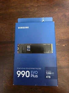 NEW Samsung - 990 EVO PLUS 4TB PCIe 5.0 x2 M.2 Internal SSD New MZ-V9S4T0B/AM - Afbeelding 1 van 4