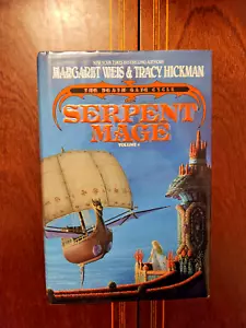 SERPENT MAGE WEIS & HICKMAN DEATH GATE CYCLE #4 HCDJ 1ST PRINTING FINE/FINE - Imagen 1 de 5