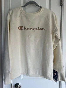 Champion Powerblend Classic Logo Print Women’s Sweatshirt Size L New With Tags - Picture 1 of 3