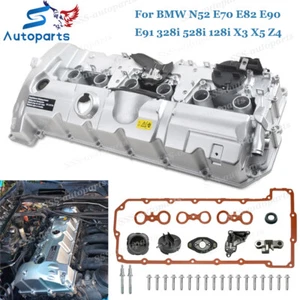 Aluminum Valve Cover for BMW N52 E70 E82 E90 E91 328i 528i 128i X3 11127552281 - Picture 1 of 12