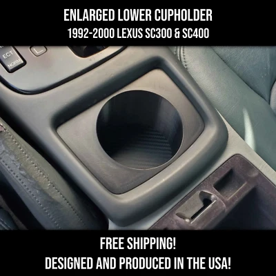 Portavasos inferior ampliado para Lexus SC300 y SC400 1992-2000 Foto 1 de 4