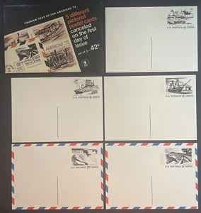 US 1972 UX61-63, UXC12-13 set of 5 pictorial Postal Cards Tourism Year Americas - Picture 1 of 2