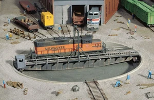 WALTHERS CORNERSTONE 1/87 Scala HO 90' GIRADISCHI kit operazioni treno 933-3171 - Foto 1 di 3