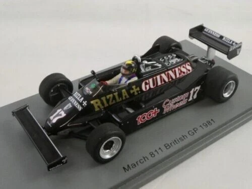 SEALED SPARK S7171 March 811 British GP 1981 Derek Daly 1:43 nuovo sigillato - Immagine 1 di 1