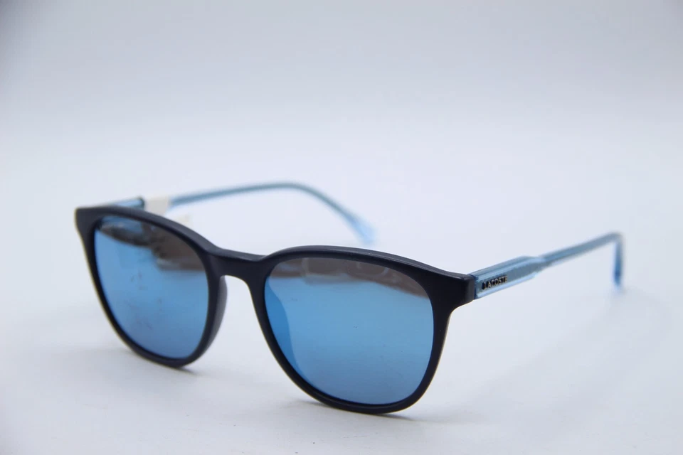 GAFAS DE SOL LACOSTE L864S 424 AZUL MARINO ESPEJADO AUTÉNTICO DISEÑADOR 53-18 Foto 1 de 4