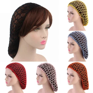 1 pieza Mujeres Rayón Snood Ganchillo Cabello Moño Red Sombrero Peluca Gorra Accesorios para el Cabello - Imagen 1 de 22