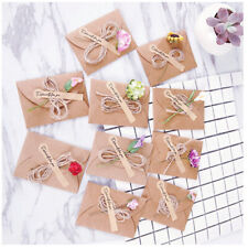  10 PCS New Year Cards Christmas Dried Flowers Gift Romantic