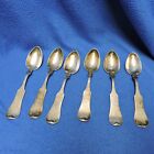 Vintage Duhme & Co. Coin Silver 900/1000 Set of 6 Spoons Monogramed