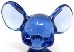 Vintage Fenton Glass Mouse Blue - Picture 1 of 8