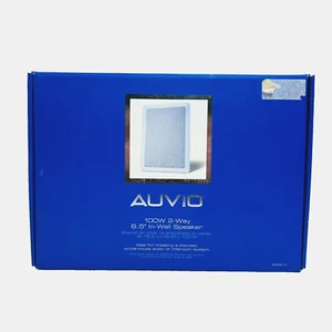 AUVIO 100w 2-Way 6.5" IN WALL SPEAKER Flush Mount #4000013 - White NEW - Picture 1 of 4