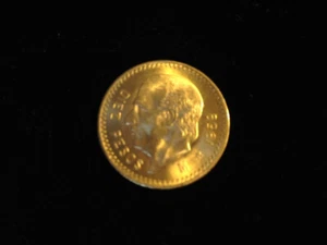 1959-M GOLD Mexican 10 Pesos - AGW .2411 oz. - Picture 1 of 2