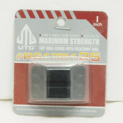 Leapers UTG Max Strength Picatinny Slot Top Cover Ring W/ Picatinny Rail 1" Ring - Image 1 of 2