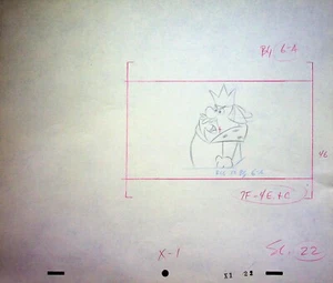 Three Mixed Up Mooses 1964 Character Layout Hand-Penciled Hanna-Barbera RARE - Bild 1 von 2