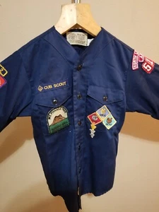 Cub Scout Short Sleeve Uniform Shirt Navy Youth Official BSA Neck 12 - Picture 1 of 7