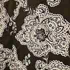 Talbots Woman's size 14 Black & White Floral/Paisley Lined Textured Skirt
