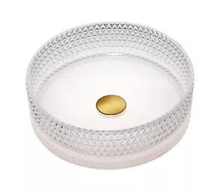 2023 Ultra Modern Hotel Style Luxury Glass wash Round Pink basin counter sink - Picture 1 of 10