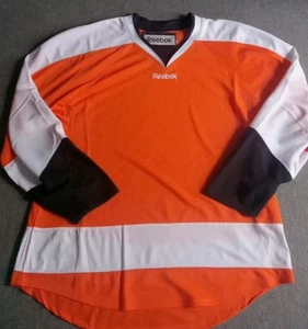 Philadelphia Flyers Jersey Uomo XL Reebok Blank Hockey Maglia Allenamento Usato in Ottime Condizioni 2012 - Foto 1 di 13