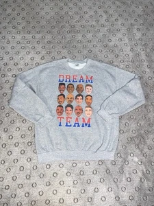 Gildan Original Dream Team Heavy Blend Sweatshirt Gray Size Medium Caricatures - Picture 1 of 3