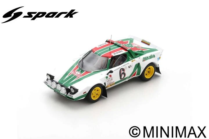 SPARK MODEL S9083 LANCIA STRATOS HF N.6 2nd MONTE CARLO 1976 WALDEGARD-THORSZELI - Immagine 1 di 1