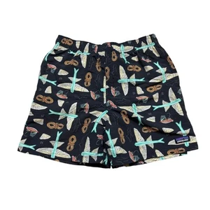 Patagonia Baggies Fish Pattern 4.5" Lined Shorts Boy's XL Gorpcore - Picture 1 of 10
