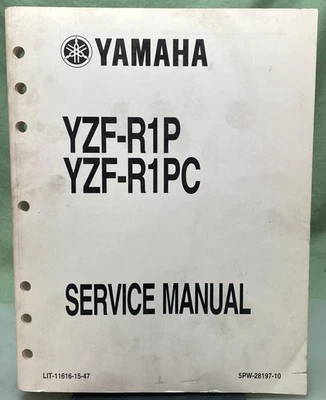 Original Yamaha LIT-11616-15-47 YZF-R1P YZF-R1PC Manual de servicio 2001 Foto 1 de 3