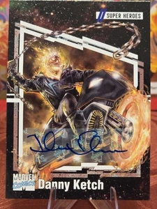 2024 MARVEL RENDITIONS SPIDER-MAN IMPEL Ghost Rider AUTO #98 Danny Ketch 19/35 - Picture 1 of 9