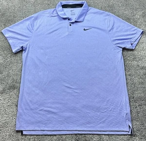 Nike Golfshirt Herren XL Lila Dri-Fit Vapor Struktur Polo Athletic Performance - Bild 1 von 17