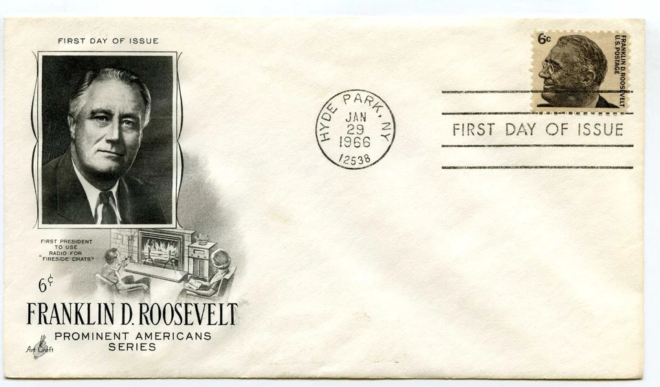 1284 6c Franklin D. Roosevelt, ArtCraft unaddressed, FDC - Image 1 of 1