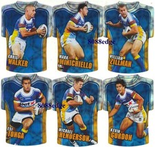 2009 SELECT NRL CLASSIC DIE-CUT FOIL JERSEY TEAM SET: GOLD COAST TITANS-ZILLMAN