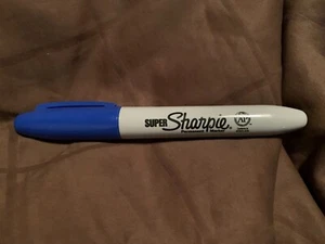 Blue SUPER Sharpie - discontinued - BRAND NEW UNUSED marker (Multiple available) - Picture 1 of 1