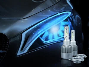 Car H4 Ice Blue LED Headlight Kit Bulbs High Low Beam For Honda HR-V 17-16 8000K - Picture 1 of 7
