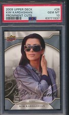 KIM KARDASHIAN ROOKIE CARD 2009 UPPER DECK PROMINENT CUTS #26 PSA 10 GEM MINT