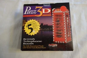 Puzz-3D British Phone Booth Puzzle Complete - Picture 1 of 3