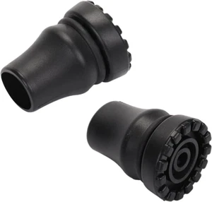 2-Pack Rubber Cane Tips, Heavy Duty Walking Stick Ends for 3/4, 5/8, 7/8 Inch Si - Picture 1 of 12