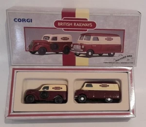 * 1/43 * Corgi Commercials * Ford Popular + Bedford Van * Set * British Railways - Picture 1 of 12