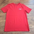 Boys red T Shirt age 12 - 13 years FILA 100% cotton short sleeved top NEW unworn