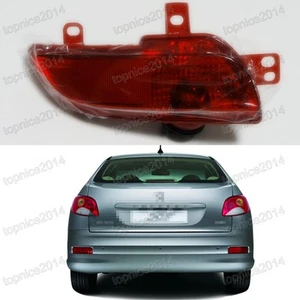 Left Red Lens Rear Bumper Tail Fog Light Reflector Lamp For Peugeot 206 207 - Bild 1 von 4
